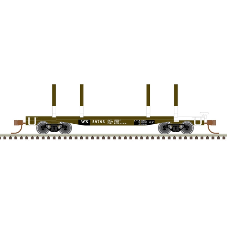 Atlas Model Railroad Co. - N 45'Logging Flat Car Weyerhaeuser 59917 - 50006277