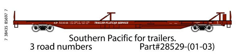 Trainworx - N 85'Flat Car Sp - 28529-3