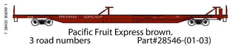 Trainworx - N 85'Flat Car Pfe - 28546-3