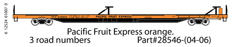 Trainworx - N 85'Flat Car Pfe - 28546-6