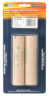 Estes Rockets - F15-4 29mm 2pk Engine Ups Only - 1651
