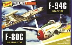 Lindberg Model Kits - F-80C + F-94C Twin Pac 1:48 - 509