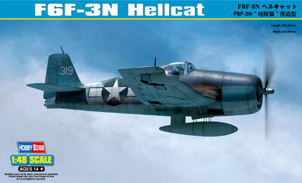 Hobby Boss Models - F6F-3N Hellcat 1:48 - 80340
