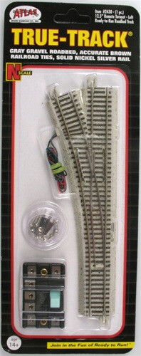 Atlas Model Railroad Co. - N C65 12.5' Turnout Lh Tt - 2430