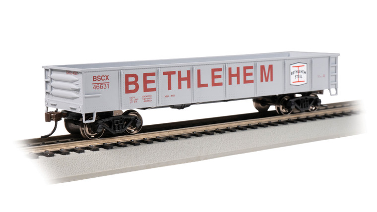 Bachmann - Ho 40' Gondola Bethleham Steel #46631 - 17225