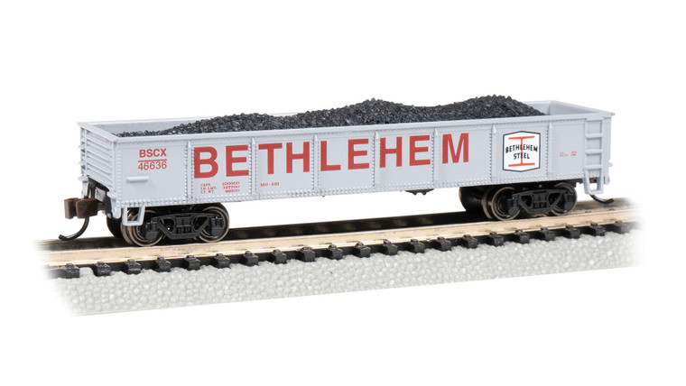 Bachmann - N 40' Gondola Bethleham Steel #46636 - 17256