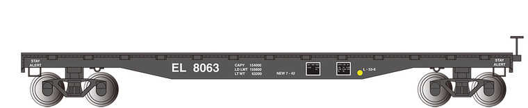 Bachmann - Ho 52' Flatcar Erie 8063 - 17304