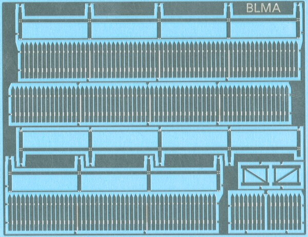 BLMA Models RR - Ho PICKET FENCE 70 Scale Feet - 4200