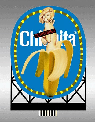Miller Engineering - HO/N Chiquita Banana Billboard - 443602