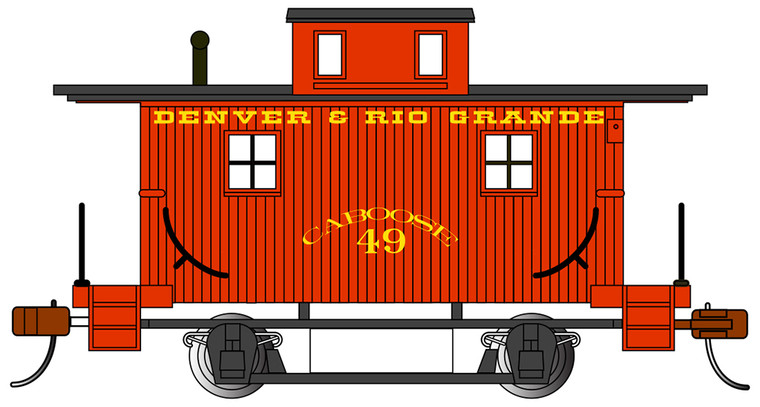 Bachmann - Ho Bobber Caboose D&RG - 18407