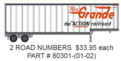 Trainworx - Ho Drop Frame Trailer Rio - 80301-2