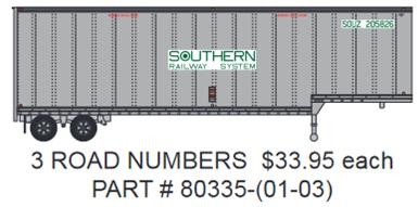 Trainworx - Ho Drop Frame Trailer Southern - 80335-1