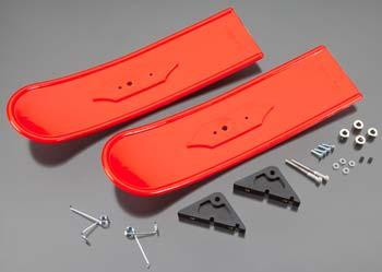 Dubro Products - Snowbird Main Skis Red - 825R