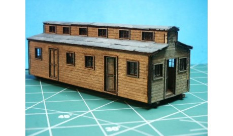 RS Laser Kits - Ho Logging Bunk House Car - 2019