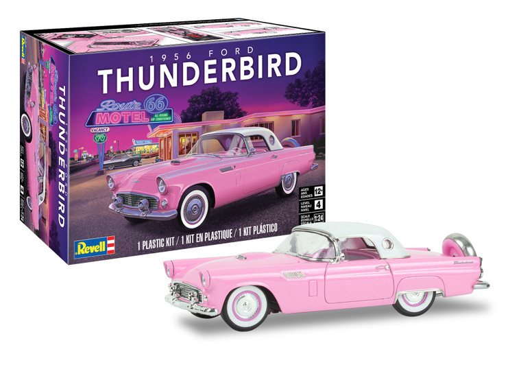 Revell Monogram - 56 Ford Thunderbird w/removable HT 1:24 - 4518