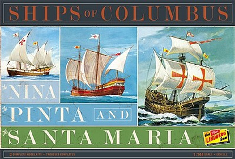 Lindberg Model Kits - Nina, Pinta & Santa Maria(3pk) - 223