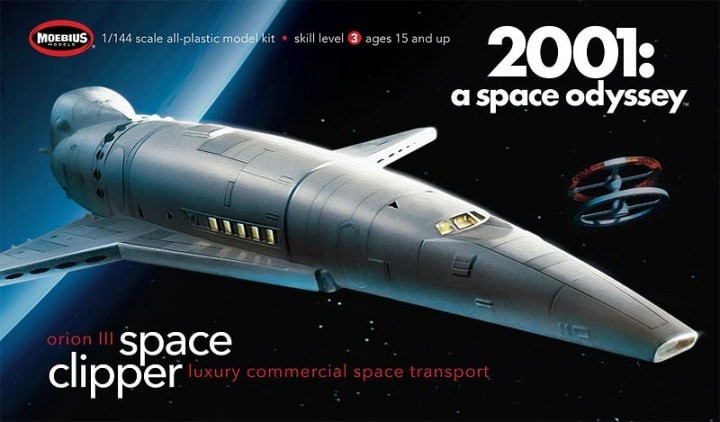 Aurora-Moebius Model Kits - 2001 Space Clipper Orion 1:144 - 2001-2