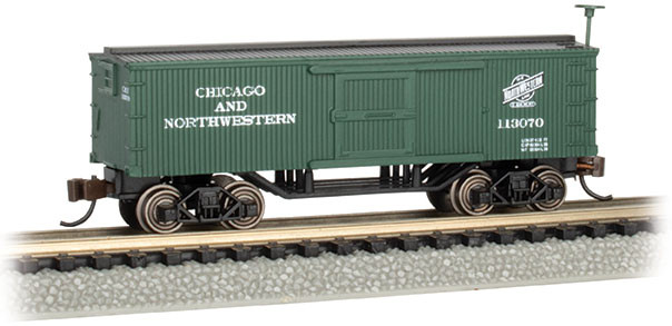 Bachmann - N Old Time Boxcar C&NW - 15655