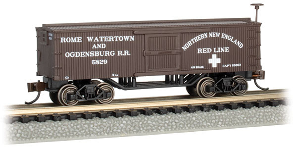 Bachmann - N Old Time Boxcar Rome Watertwn & Ogden - 15658