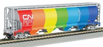 Bachmann - N 4-Bay Cyln Grain Hopper Cn D - 19151