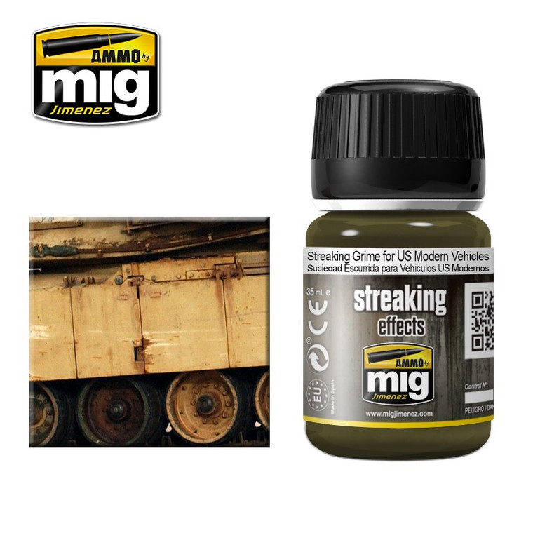 Mig Ammo Books - Streaking Grime for US Modern Vehicles - 1207