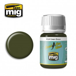 Mig Ammo Books - Panel Line Wash Green Brown - 1612