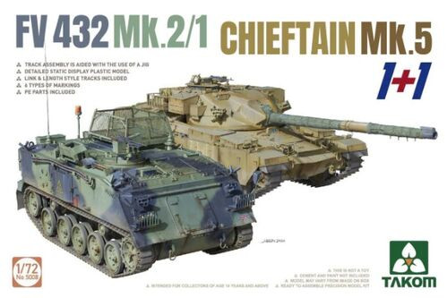 Takom Models - FV432 MK.2/1 + Chieftain MK.5 1:72 - 5008