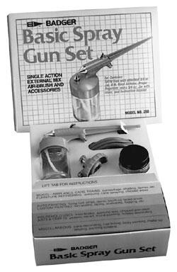 Badger Air Brush - 250-1 Basic Spray Gun Kit - 2501