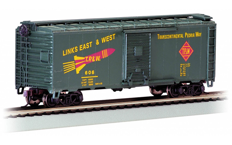 Bachmann - HO 40' Boxcar TP&W #606 - 16016