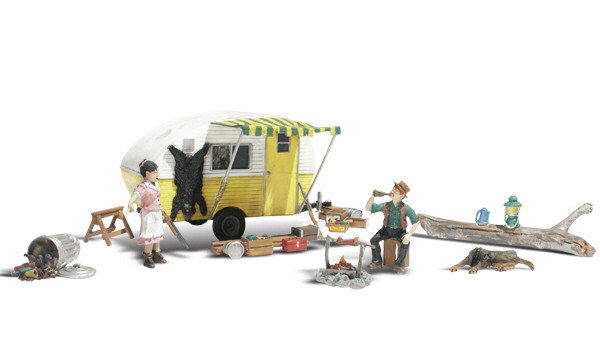 Woodland Scenics - Ho Autoscenes Ma & Pa'S Traile - 5542