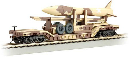 Bachmann - Ho 52' Dep Flatcar Desert Camo - 18340
