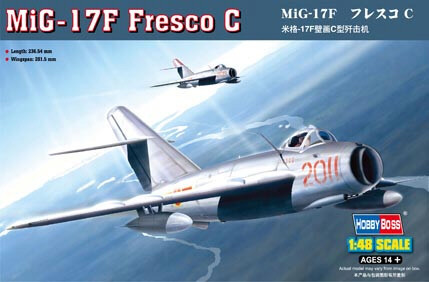 Hobby Boss Models - Mig-17F Fresco C 1:48 - 80334
