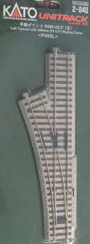 Kato - Ho R490 Manual Turnout Lh - 2840