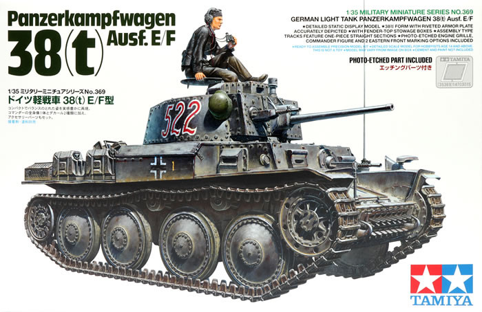 Tamiya Paint - Hobby Kits - Panzer 38(t)Ausf.E/F 1:35 - 35369