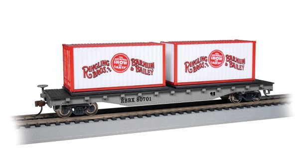Bachmann - Flat Car w/ containers #80701 - 16615