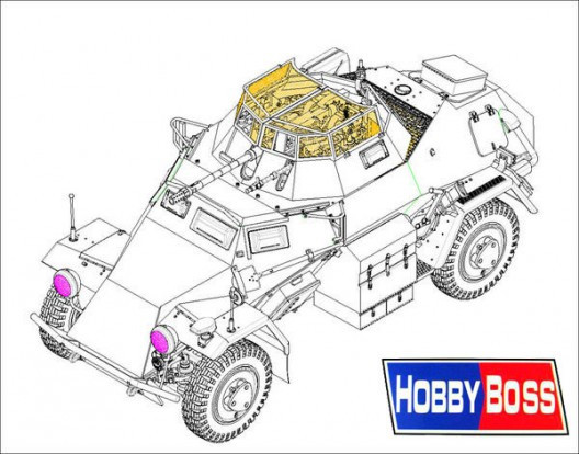 Hobby Boss Models - German Sd.Kfz.222 1:35 - 83816