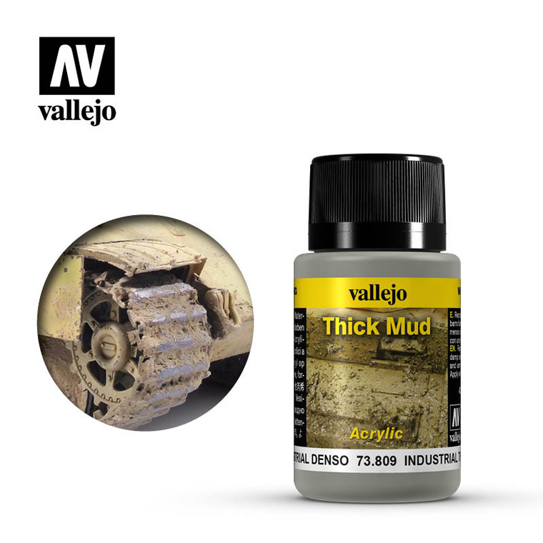 Vallejo Acrylic Paints - Industrial Thick Mud 40ml 6p - 73809