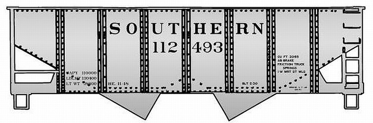 Accurail - Ho Usra Alum Hop South 3#Set - 25724