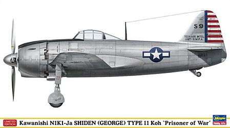 Hasegawa Models - N1K1-JA Shinden George Type 11 POW 1:48 - 52247
