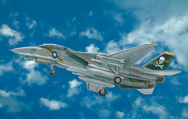 Italeri Model Kits - F14A Tomcat US Navy Fighter:48 - 2667