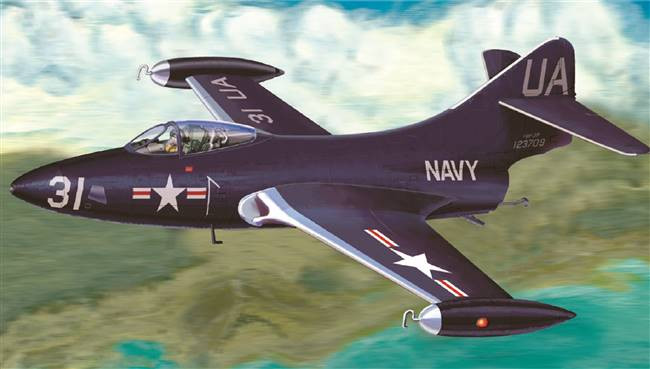 Trumpeter Models - US NAVY F-9F2P PANTHER 1:48 - 2833