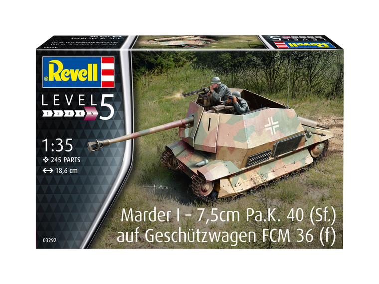 Revell Monogram Germany - Marder I 7.5cm Pa.K. 40 (Sf) 1:35 - 3292