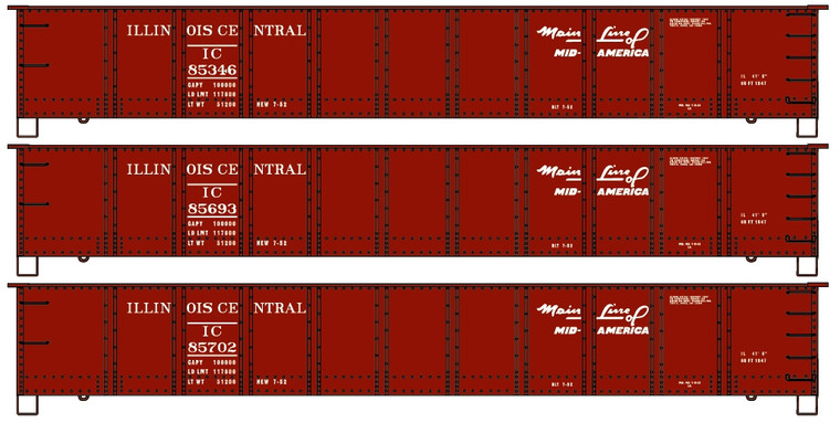 Accurail - Ho 41'Steel Gondola Ic 3#Set - 37454