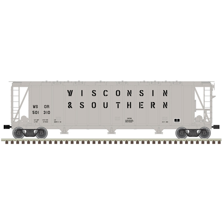 Atlas Model Railroad Co. - N 3500 Cf Dry-Flo Hopper WS 501341 - 50006342