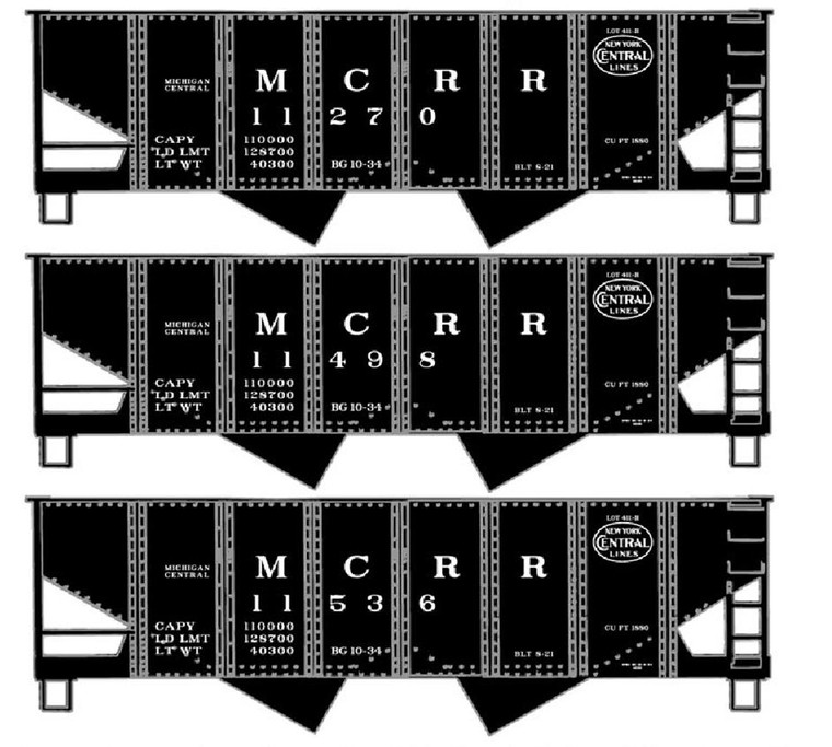 Accurail - Ho 50t Os Twin Hop Mc/Nyc 3#St - 25784