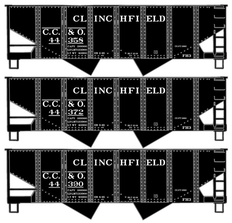 Accurail - Ho Usra Hopper Clinch 3#Set - 25814