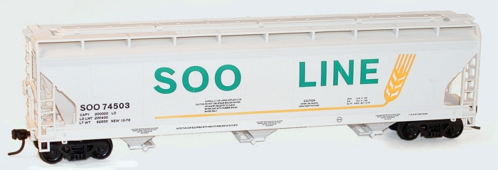 Accurail - Ho Acf Cvd Hopper Soo 3#Set - 8038
