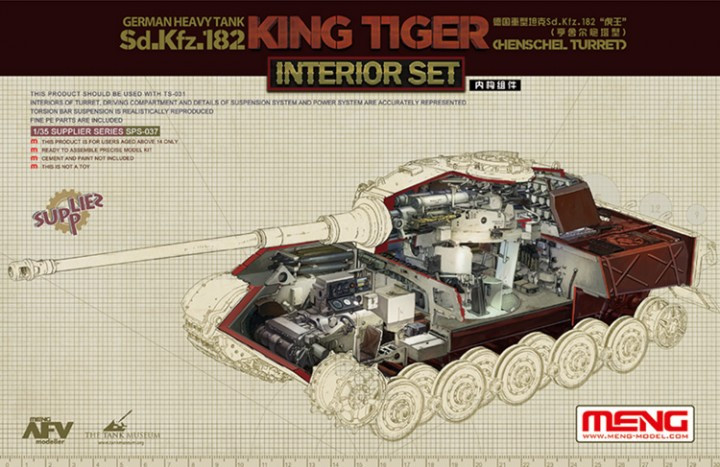 Meng Models - King Tiger Interior Set 1:35 - SPS037
