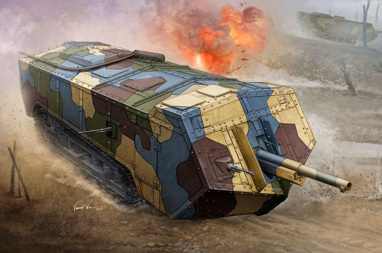 Hobby Boss Models - Saint-Chamond Heavy Tank 1:35 - 83859