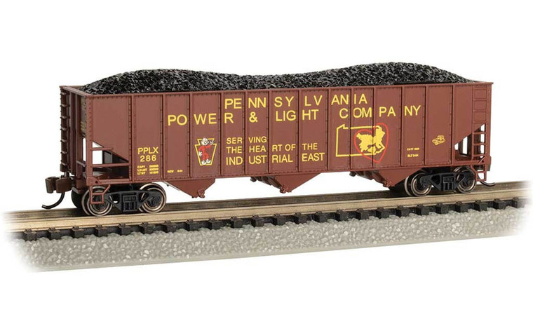 Bachmann - N 100ton 3-bay Hopper Penn P&L 286 - 18755